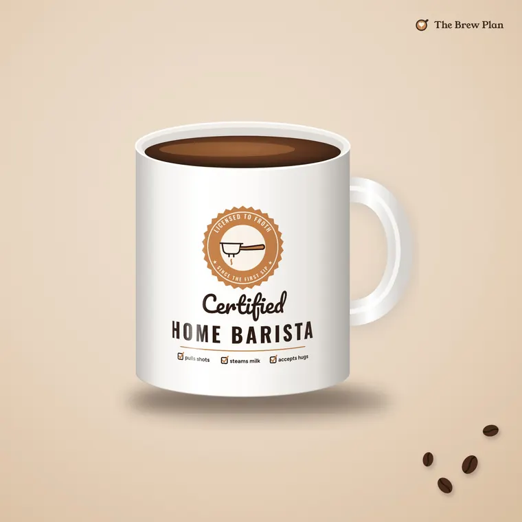 Certified Home Barista coffee mug