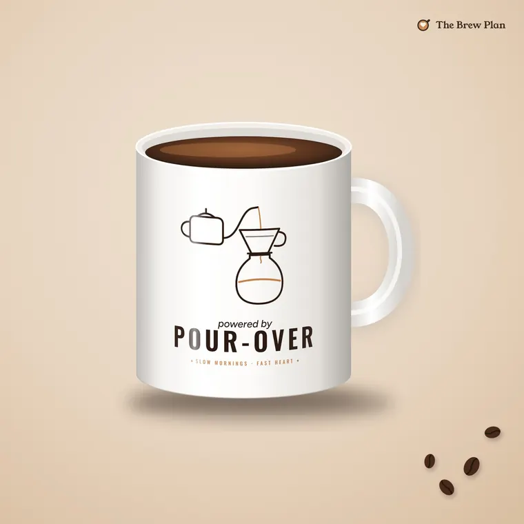 Powered by Pour-Over coffee mug
