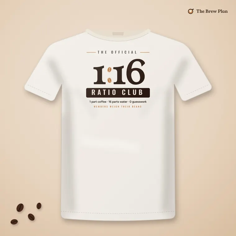 The Official 1:16 Ratio Club tee in natural